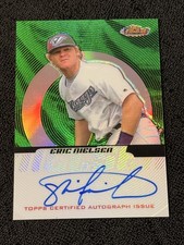 2005 Topps Finest - Autographs Eric Nielsen #153 Green Refractor /199 (AU, RC)