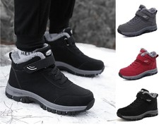Snow Boots Winter Warm Shoes Waterproof NonSlip Fur Ankle Lined Mens Size Casual