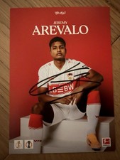 Handsignierte Autogrammkarte *JEREMY AREVALO* VFB Stuttgart 2025/2026 NEUZUGANG!