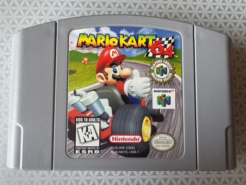 Mario Kart 64 Racing Nintendo 64 N64 Original Authentic Game Tested & Working!