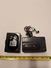 Vintage AIWA/ York Stereo Radio Cassette Player, Skull Candy Headphones Working