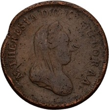 Austria 1 Kreutzer 1780 W Maria Theresa Vienna 7.7g Coin Original #MZF206