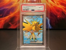 2023 POKEMON MEW EN 151 ULTRA RARE #192 ZAPDOS EX PSA 10 🐦‍🔥 on eBay