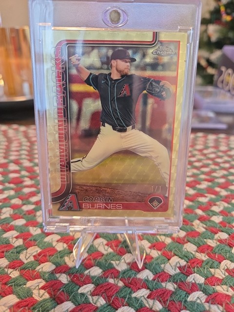 2025 Topps Chrome Superfracor 1/1 Gold Vinyl Corbin Burnes Arizona Diamondbacks