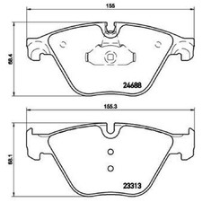 Brembo Bremsbelag-Satz Bremsklötze vorne 34118847063 34116871557 | 342856