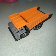 1989 Matchbox Silver Orange Dump Truck 