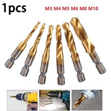 Threaded Compound Tap for Hex Chuck Tapping Machine M3M10 Wood Plastic Aluminum