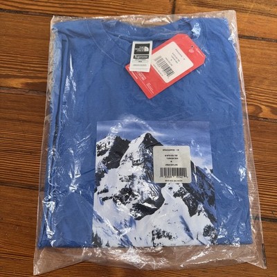 SUPREME The North Face Mountain Tee ROYAL BLUE Men's Medium NEW! F/W 2017 BOGO