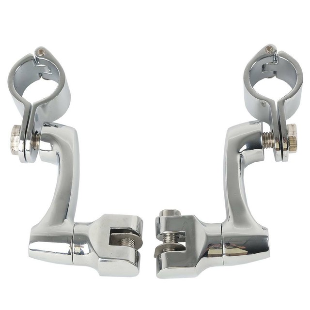 Universal 32mm 1 1/4" Highway Foot Pegs Mount Clamp For Harley Touring