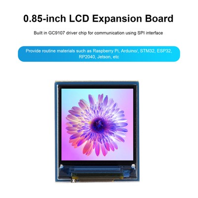 Raspberry Pi 0.85-inch IPS Screen GC9107 Driver Chip SPI Interface LCD Screen B9