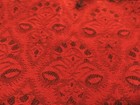 Red and Black Reversible Pashmina Scarf with Black Tassels New — photo 4