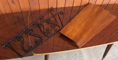 String Shelf 60er Bookcase Vintage Wall Shelf System Danish 60s 1/2