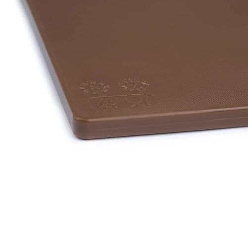 Hygiplas J256 Commercial Grade Brown Kitchen Chopping Board 450x300x10mm - Picture 2 of 4