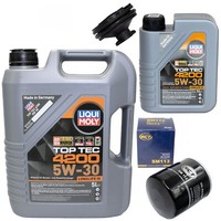 MotoröL Set 5W-30 6 Liter + ÖLfilter SM 113 + Schraube FüR Peugeot 3008 2.0 Hdi