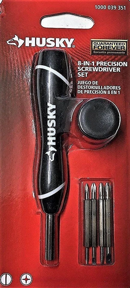 New Husky 8-in-1 Precision Screwdriver Set of 2 packs Torx & Phillips/Slotted - Image 4 of 4