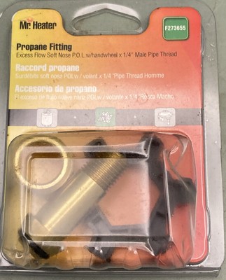 NEW MR.HEATER F273655 Brass POL x 1/4 In. Male LP Excess Flow Regulator