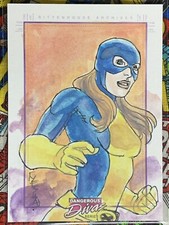 Tarjeta de boceto Dangerous Divas 2 SketchaFEX Jean Grey artista: Mayessa “YESHA” Balmes