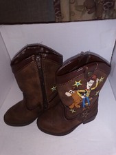 Pre Owned Kids Cowboy Boots Disney Toy Store 4 Woody/Bullseye. Size 5