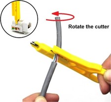 UbiGear Punch Down LAN RJ45 Network Cable Wire Stripper Cutter