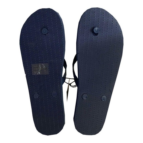 West Loop Men's Foam Flip Flops Sandals Shower Shoes Medium Navy Blue - Picture 2 of 2