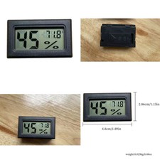 US 3 Pack Digital Indoor LCD Temperature Humidity Meter Gauge Thermometer