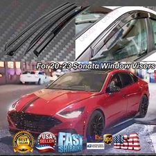 Fit for 2020-2023 Sonata Window Vent Visors Sun Rain Wind Guards Shade Deflector