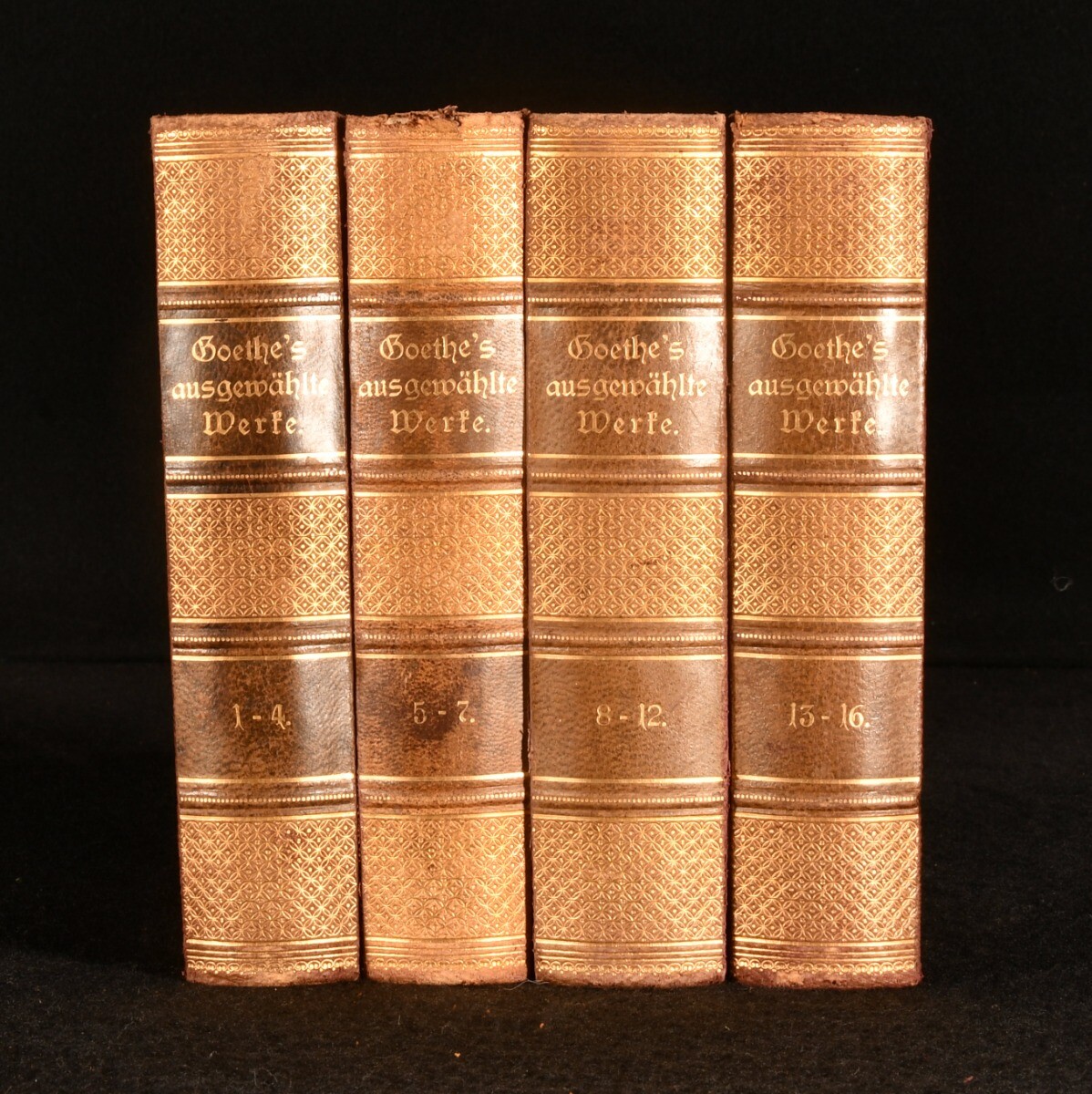 c1900 16 vols in 4 Goethe's Werte Johann Wolfgang Von Goethe | eBay