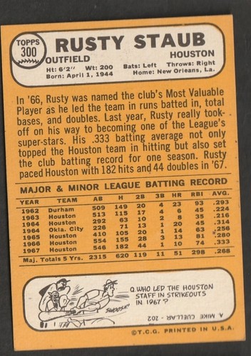 1968 Topps Baseball Cards Scegli una carta a scelta 295-660 EX X-MT 1/25 Set Break - Foto 5 di 490
