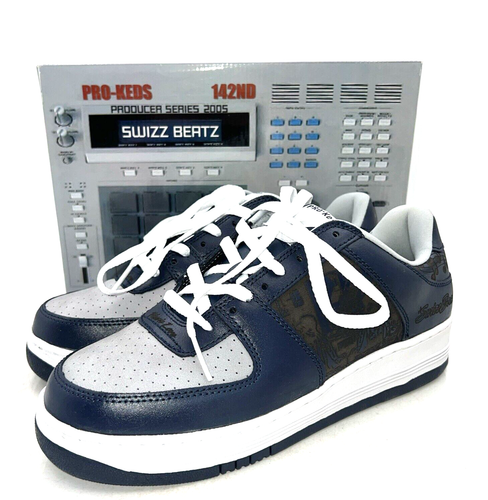 Pro Keds Schuhe Herren Größe 10 Marineblau Weiß Schnürschuhe PM1178 Turnschuhe