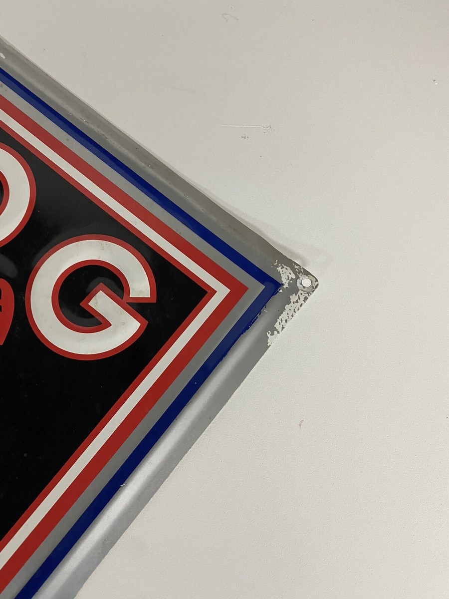 Vintage 90's Red Dog Uncommonly Smooth Tin Sign Beer Advertising