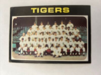 1971 Topps Baseball Card #336 Detroit Tigers Team All Kaline Vg Free Shipping!