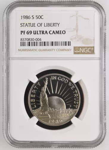 1986 S - Commemorative Half Dollar - Liberty - NGC PF69 Ultra Cameo