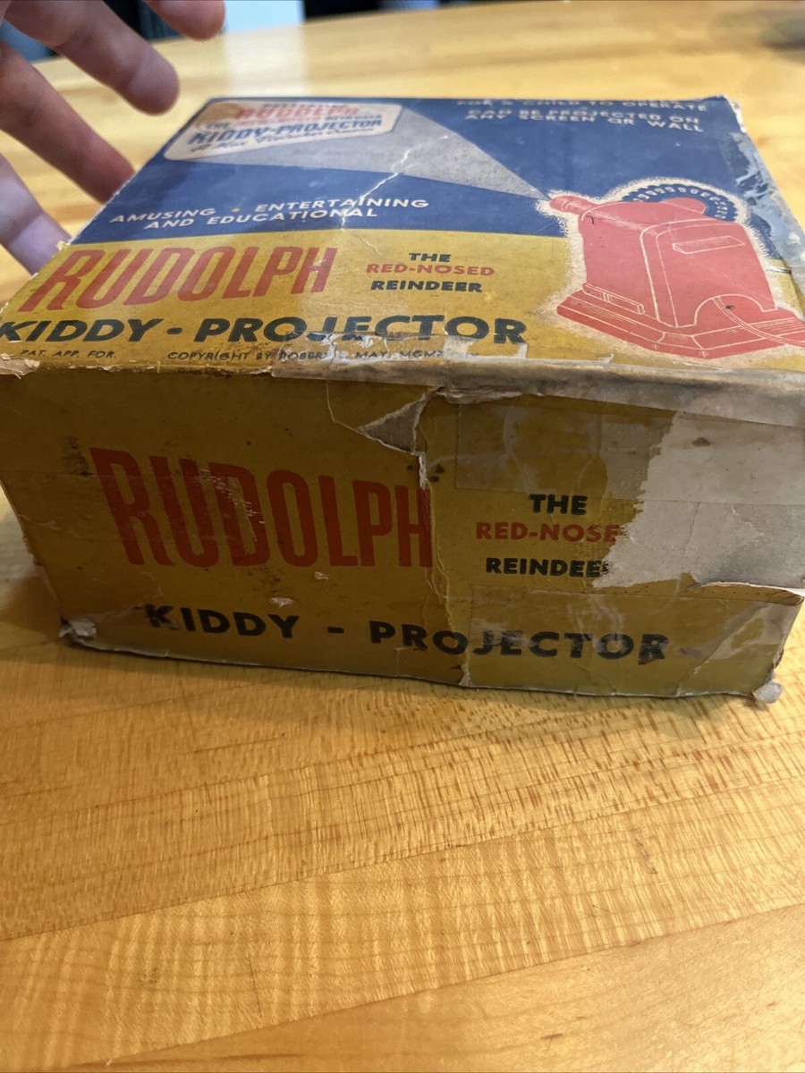 Vintage 1940s Rudolph The Red Nosed Reindeer Kiddy Projector