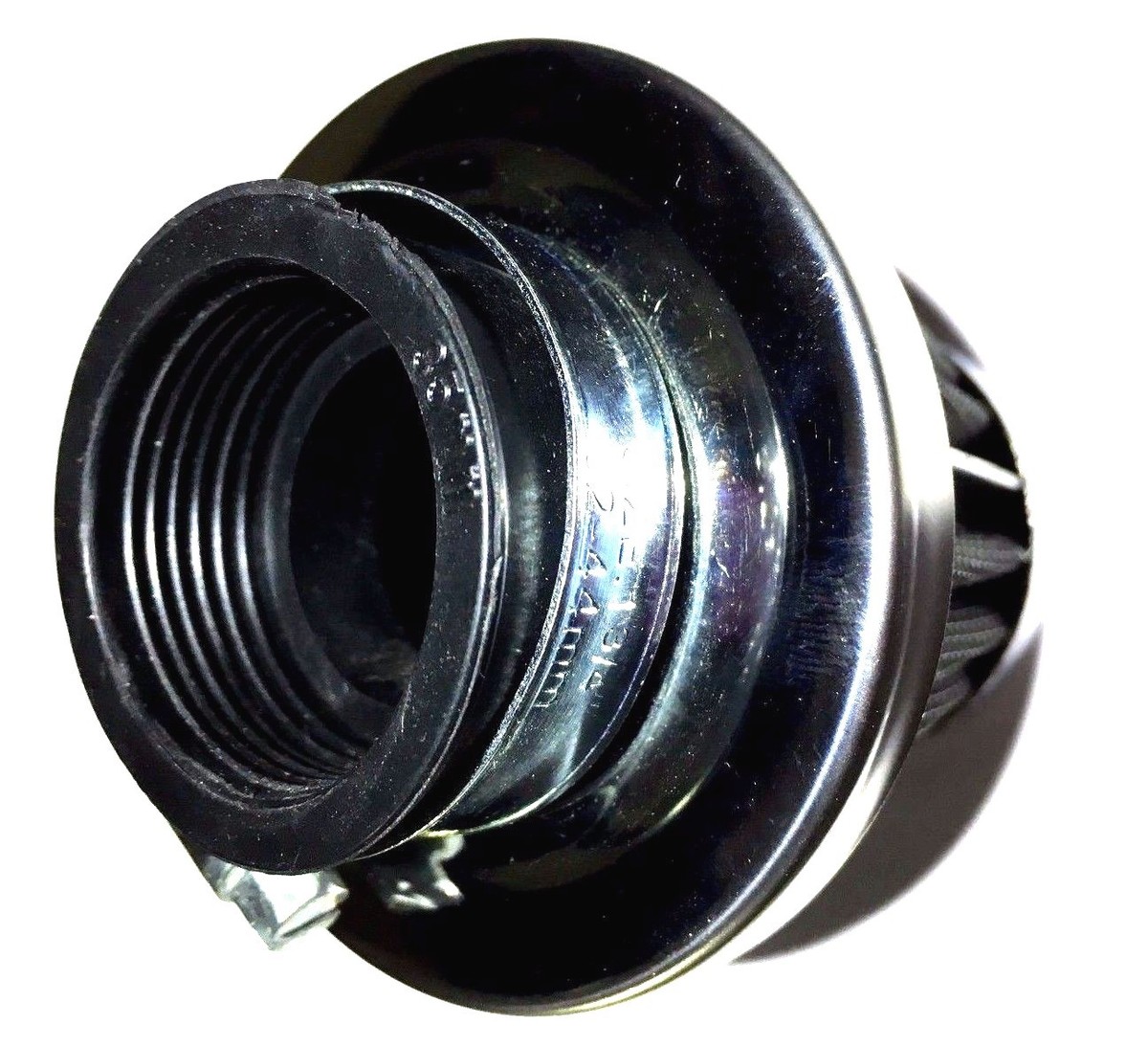J & R COLLECTION Chrome 38mm Cone Air Filter With Clamp – Fits Honda TRX250 Recon TRX250EX ATV