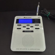 Midland WR100 Weather Alert Radio - White Rev. 7  Storm Warning Alarm
