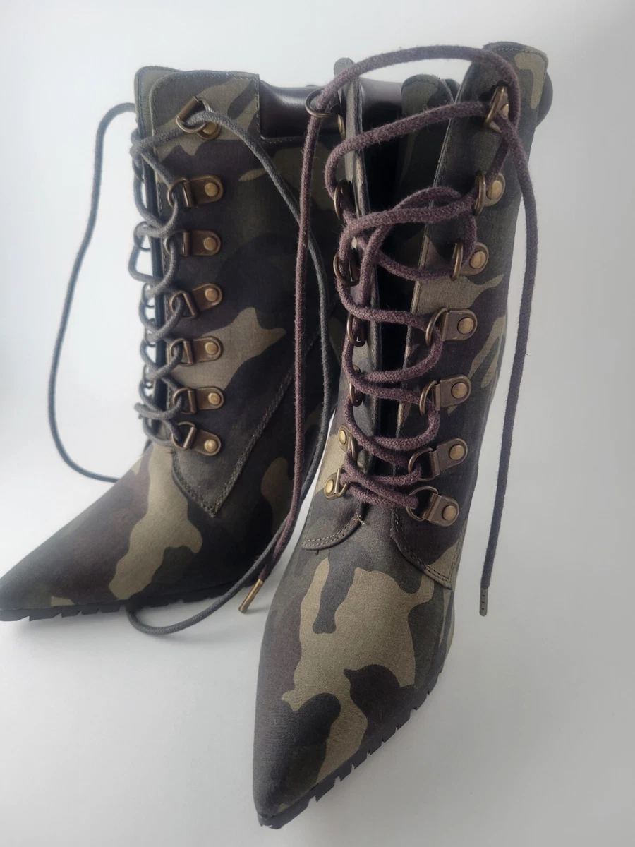 Army printed shop shoes
