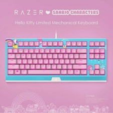 New RAZER x Sanrio Hello Kitty Limited Edition Professional Gaming Keyboard Pink