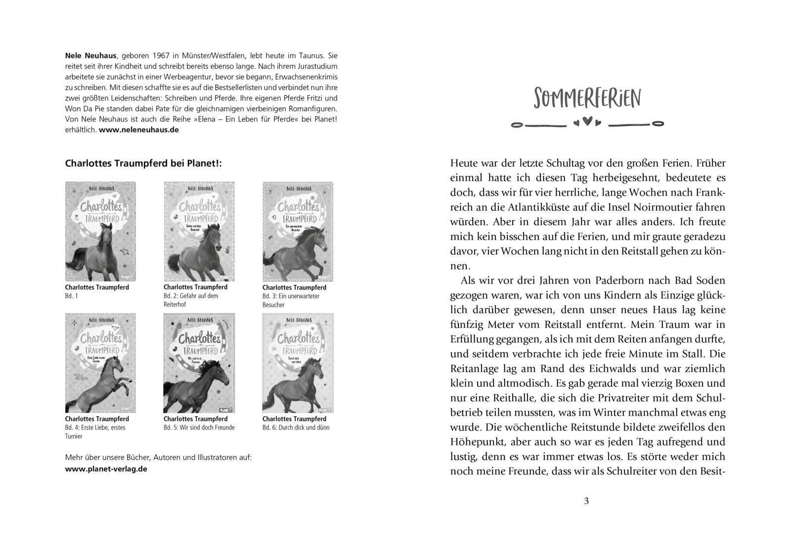 Thumbnail - Charlottes Traumpferd 1: Charlottes Traumpferd | Nele Neuhaus | Buch |
