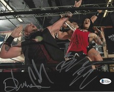 Sami Callihan Brian Cage & Diamante Signed 8x10 Photo BAS COA AEW Impact Picture
