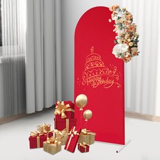 1.8m Arch Stand  Background Decoration Cover Stand Birthday Arch Frame Set Red