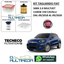 KIT TAGLIANDO 4 FILTRI FIAT 500 X 500X 2.0 MULTIJET DIESEL 150 CAVALLI 110KW