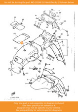 YAMAHA Hook, 4K5-2814E-10 OEM TDR250 FZR1000 DT125R XJ600 FZ750 XV535 SR500 T80