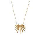 Mkj4505 Michael Kors Tribal Pendant Necklace Gold Tone