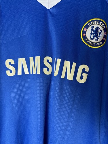 Vintage Chelsea 2010/11 #11 Drogba Soccer Jersey Team Branded Champions Patch L - Picture 2 of 7