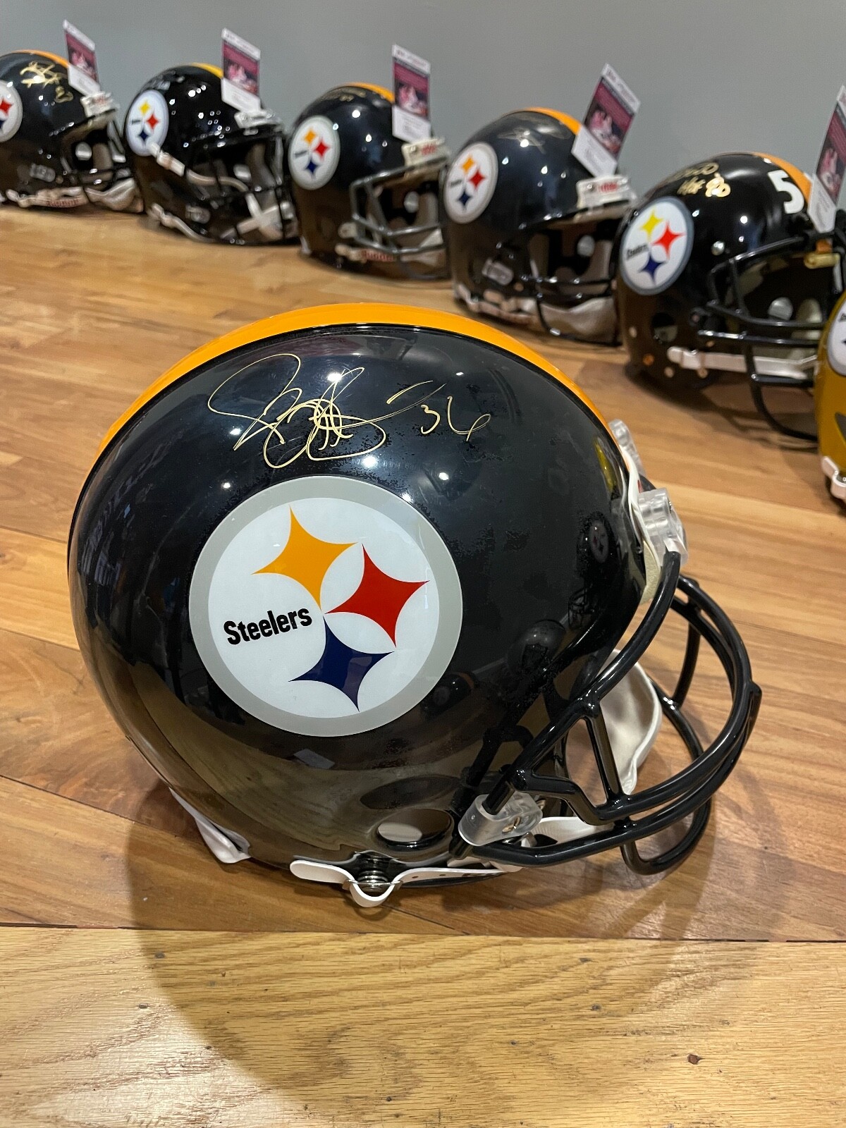 Hines Ward Autographed Signed Pittsburgh Steelers JEROME BETTIS #36 FULL SIZE AUTHENTIC HELMET JSA 