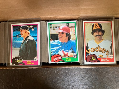 1981 topps baseball complete set w, Raines, Rose, Gibson, Baines in EX - Picture 3 of 7