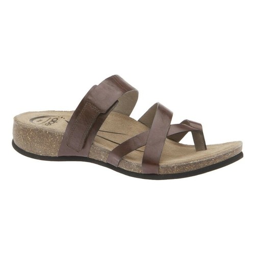 Abeo Bryce Leder Mittelfuß Sandalen Komfortriemen Korkfußbett Damen 7,5