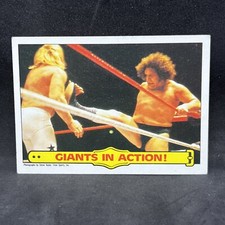 1985 Topps WWF / WWE Andre The Giant - Big John Studd  - Giants In Action # 48