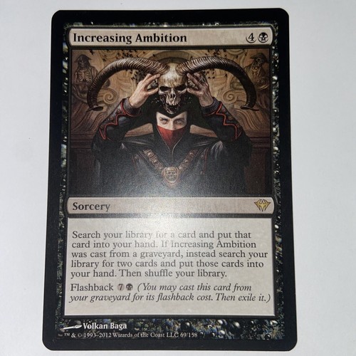 MTG Aumentare Ambizione Oscura Ascensione 69/158 Regolare Raro - Foto 1 di 6