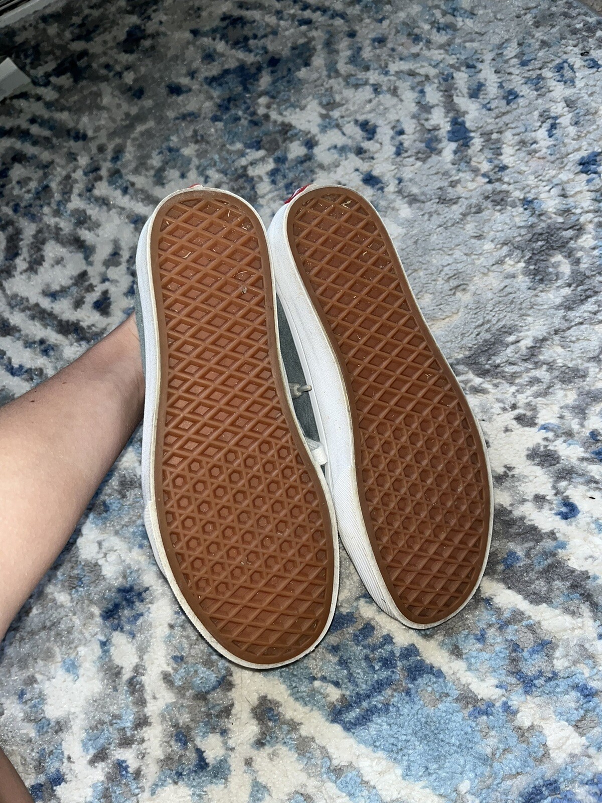 Blue Rug Vans old skool vans blue suede | eBay